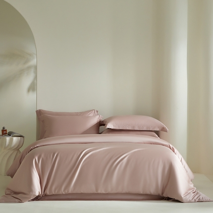 91家纺网 家纺一手货源 找家纺 （总）618家纺 2025新款60SA类100支纯色系列进口兰精天丝四件套