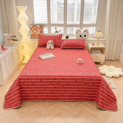 91家纺网 家纺一手货源 找家纺 （总）雅萱家纺  2025新款双面全棉印花床盖三件套