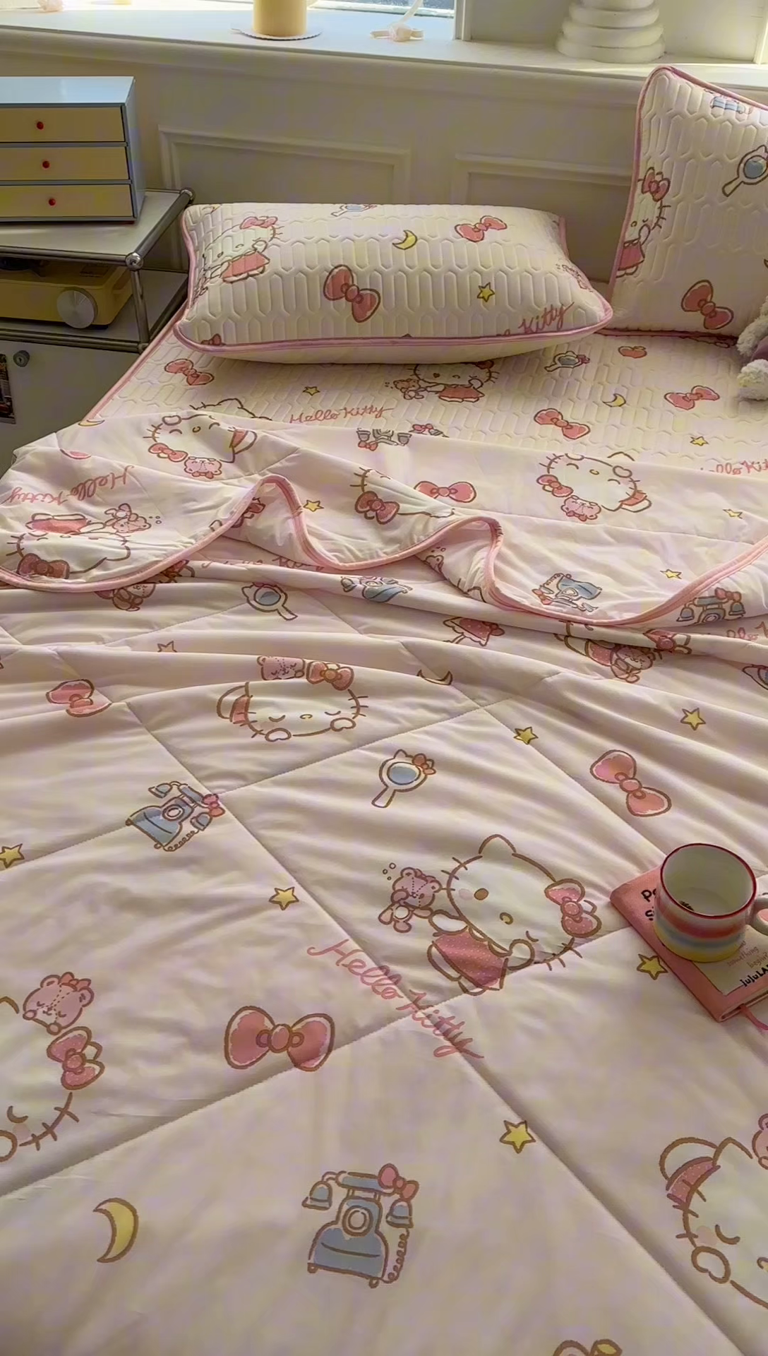 91家纺网 家纺一手货源 找家纺 希诺2025春夏新款小版三丽鸥凉感夏被夏凉被空调被 电话kt