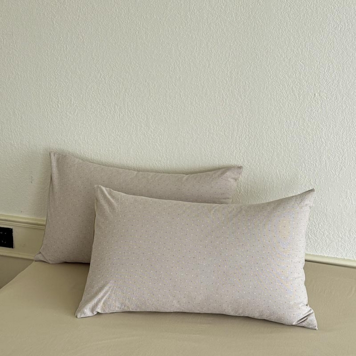 91家纺网 家纺一手货源 找家纺 ab家纺 2025新款小碎花三层纱 波尔卡-咖