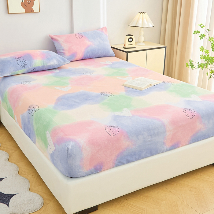 91家纺网 家纺一手货源 找家纺 首爱2025新款原棉老粗布床笠支持特殊规格定制 常年不断货 大批量供应  梦幻星空