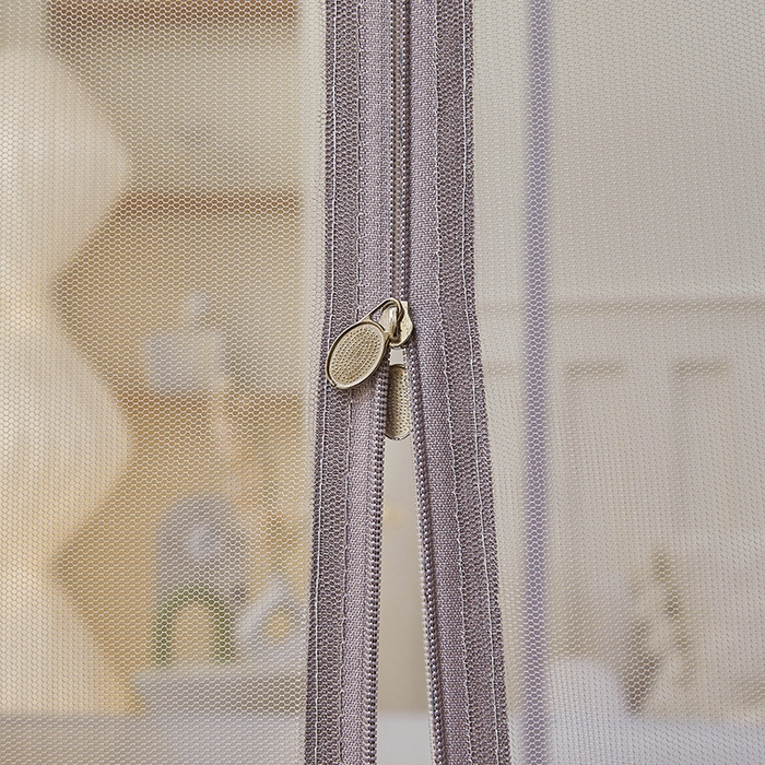 91家纺网 家纺一手货源 找家纺 青竹苑2025新款花边款床笠底防摔坐床蚊帐-樱桃 樱桃-棕咖