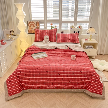 91家纺网 家纺一手货源 找家纺 （总）雅萱家纺  2025新款全棉夏被套件