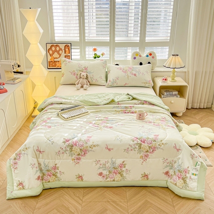 91家纺网 家纺一手货源 找家纺 （总）雅萱家纺  2025新款全棉夏被套件