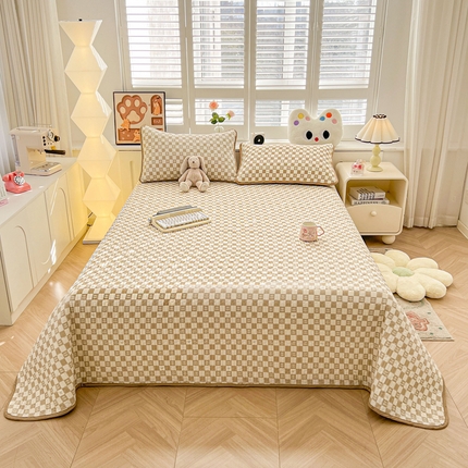 91家纺网 家纺一手货源 找家纺 （总）雅萱家纺  2025新款双面全棉印花床盖三件套