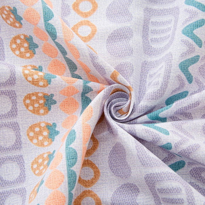 91家纺网 家纺一手货源 找家纺 棉乐町家居 2025新款锦柔老粗布床单老粗布凉席三件套 草莓情