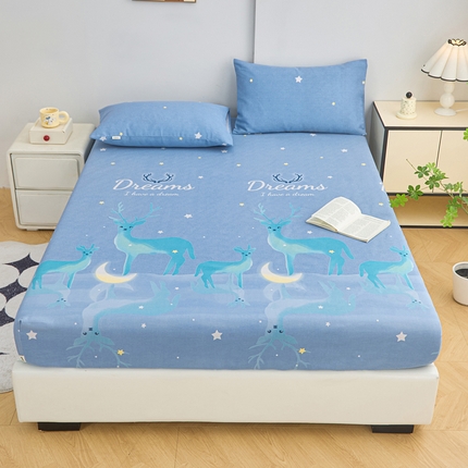 首爱2025新款原棉老粗布床笠支持特殊规格定制 常年不断货 大批量供应  梦幻小鹿