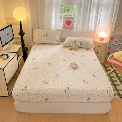 博雅 2025新款全棉A类双层纱床笠 奇遇秘境