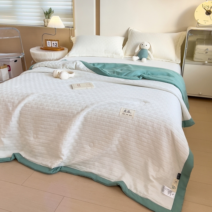 91家纺网 家纺一手货源 找家纺 （总）斯尔顿 2025新款华夫格凉感多功能夏凉被