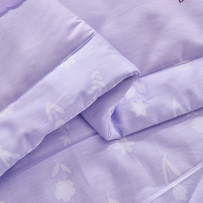 91家纺网 家纺一手货源 找家纺 羽梦家纺2025新款新疆棉花全棉夏凉被 可爱兔 紫