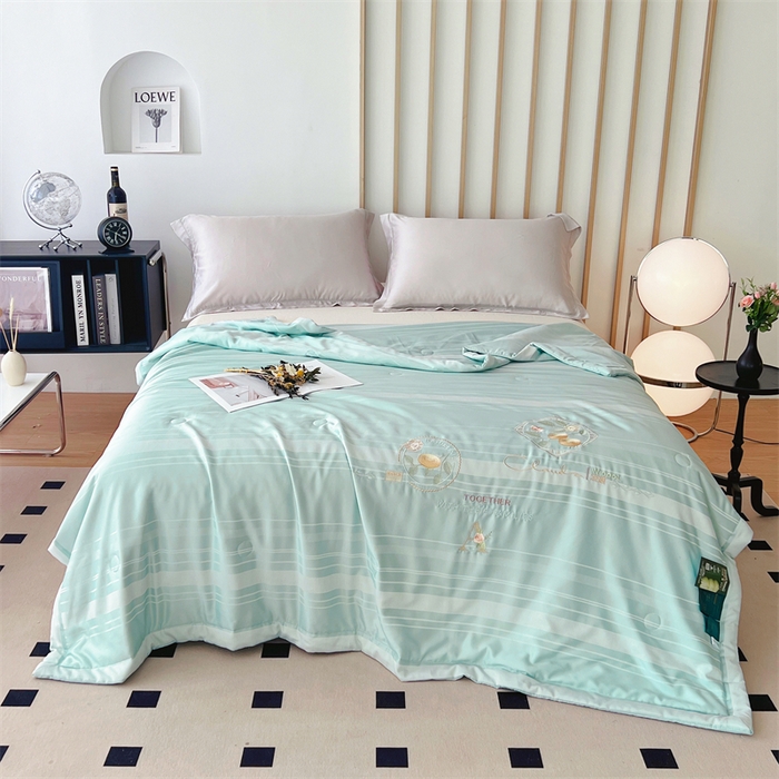 91家纺网 家纺一手货源 找家纺 （总）优姿家纺 2025新款60S天丝绣花镂空夏被4