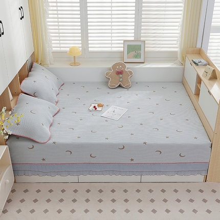 91家纺网 家纺一手货源 找家纺 手艺人2025新款亲肤舒适纯棉A类不防滑炕盖榻榻米炕垫AK01-AK06 AK02灰