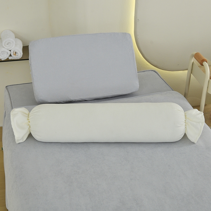 91家纺网 家纺一手货源 找家纺 不打烊家纺 2025新款贡缎绣花熊猫系列美容床罩 灰色