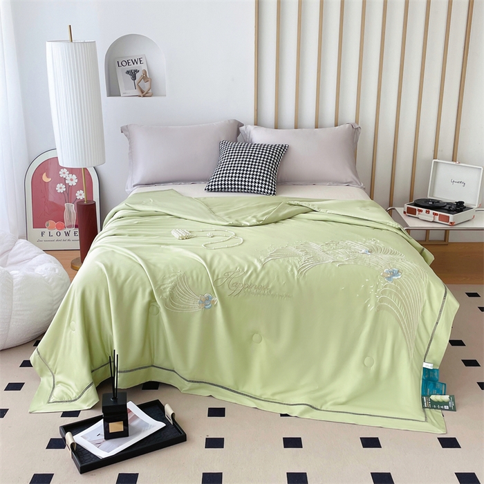 91家纺网 家纺一手货源 找家纺 （总）优姿家纺 2025新款60S天丝绣花镂空夏被1