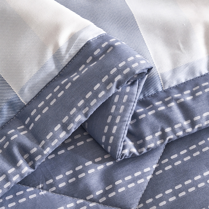 91家纺网 家纺一手货源 找家纺 羽梦家纺2025新款新疆棉花全棉夏凉被 时尚格调兰