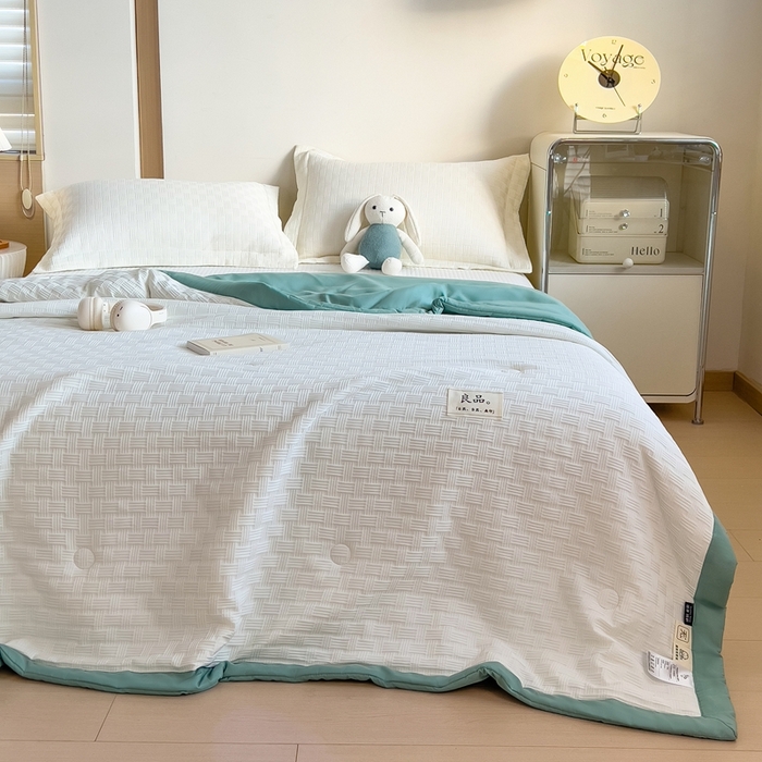 91家纺网 家纺一手货源 找家纺 （总）斯尔顿 2025新款华夫格凉感多功能夏凉被