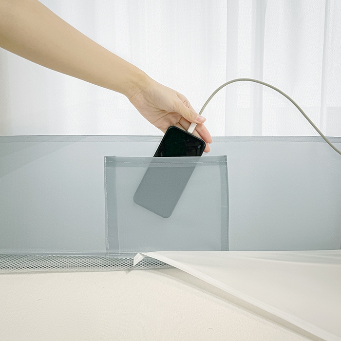 91家纺网 家纺一手货源 找家纺 （总）青竹苑2025新款花边款床笠底防摔坐床蚊帐-铃兰花开