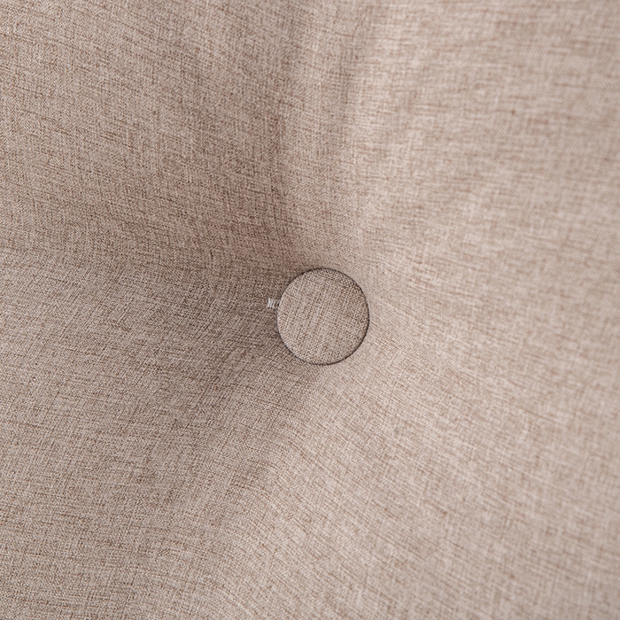 91家纺网 家纺一手货源 找家纺 美达人2025新款麻布珍珠棉三角靠背 亚麻单人杏子卡其