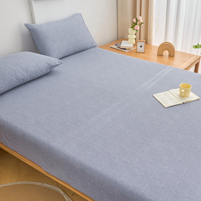 91家纺网 家纺一手货源 找家纺 首爱2025新款原棉老粗布床笠支持特殊规格定制 常年不断货 大批量供应  浅灰