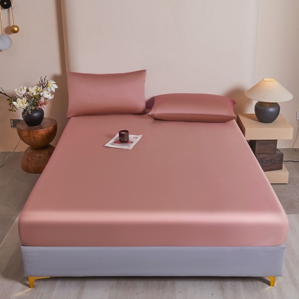 91家纺网 家纺一手货源 找家纺 雅萱家纺  2025新款60s兰精天丝系列-单床笠 60s天丝浆果粉