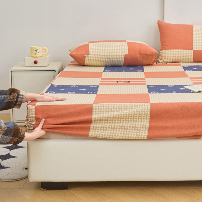 91家纺网 家纺一手货源 找家纺 首爱2025新款原棉老粗布床笠支持特殊规格定制 常年不断货 大批量供应  简尚