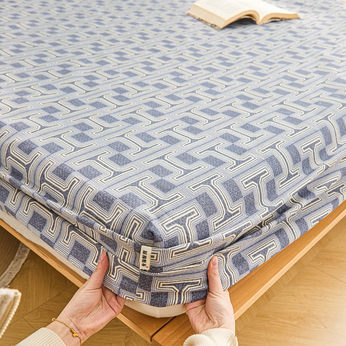 91家纺网 家纺一手货源 找家纺 首爱2025新款原棉老粗布床笠支持特殊规格定制 常年不断货 大批量供应  时尚风