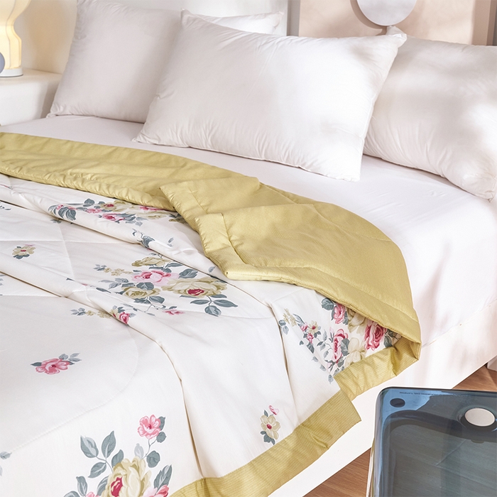 91家纺网 家纺一手货源 找家纺 羽梦家纺2025新款新疆棉花全棉夏凉被 兰亭雅香