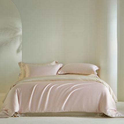 91家纺网 家纺一手货源 找家纺 （总）618家纺 2025新款60SA类100支简约双拼系列进口兰精天丝四件套