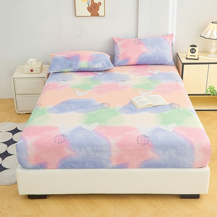 首爱2025新款原棉老粗布床笠支持特殊规格定制 常年不断货 大批量供应  梦幻星空