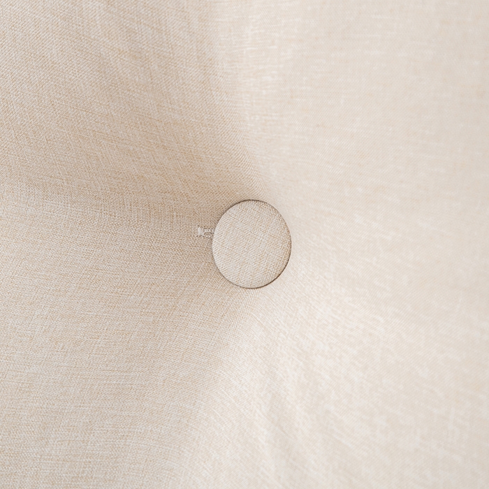 91家纺网 家纺一手货源 找家纺 美达人2025新款麻布珍珠棉三角靠背 亚麻单人  溶月米黄