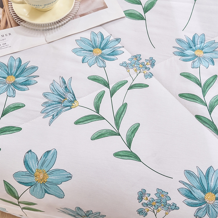 91家纺网 家纺一手货源 找家纺 羽梦家纺2025新款新疆棉花全棉夏凉被 梦田兰