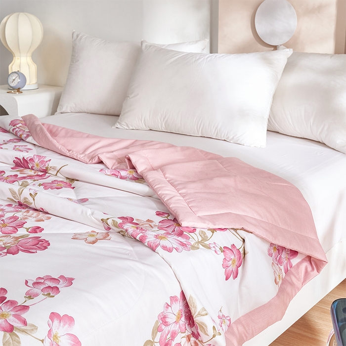 91家纺网 家纺一手货源 找家纺 羽梦家纺2025新款新疆棉花全棉夏凉被 魅力生活