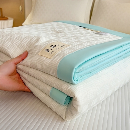 91家纺网 家纺一手货源 找家纺 （总）斯尔顿 2025新款华夫格凉感多功能夏凉被