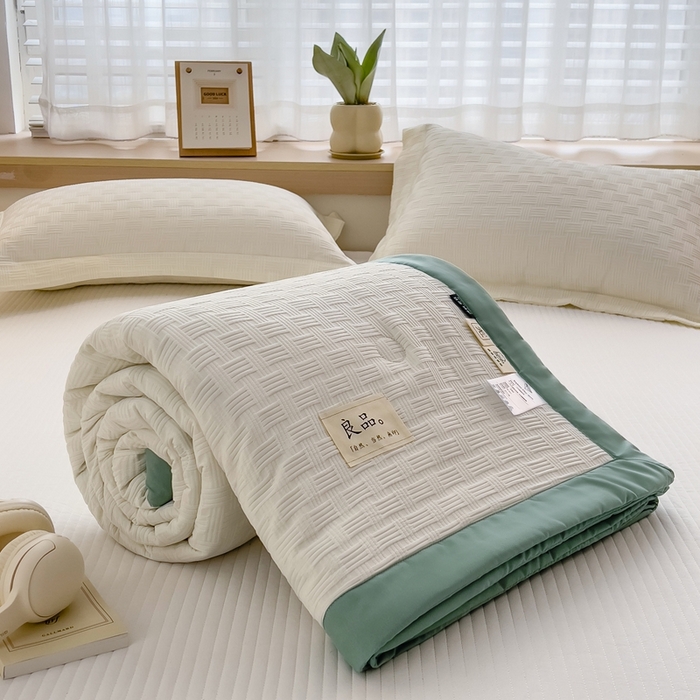 91家纺网 家纺一手货源 找家纺 （总）斯尔顿 2025新款华夫格凉感多功能夏凉被