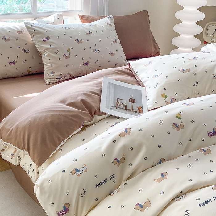 91家纺网 家纺一手货源 找家纺 （总）富缦庭2025新款A类针织双层纱四件套