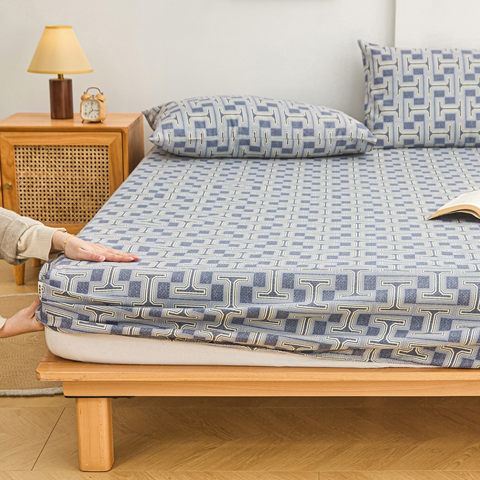 91家纺网 家纺一手货源 找家纺 首爱2025新款原棉老粗布床笠支持特殊规格定制 常年不断货 大批量供应  时尚风