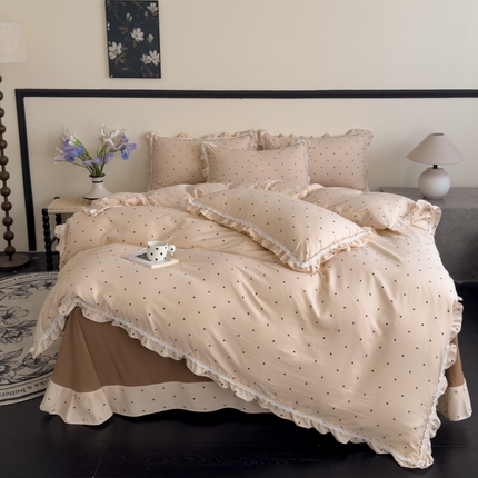 可思家纺2025新款可思-韩版双层纱四件套 若拉