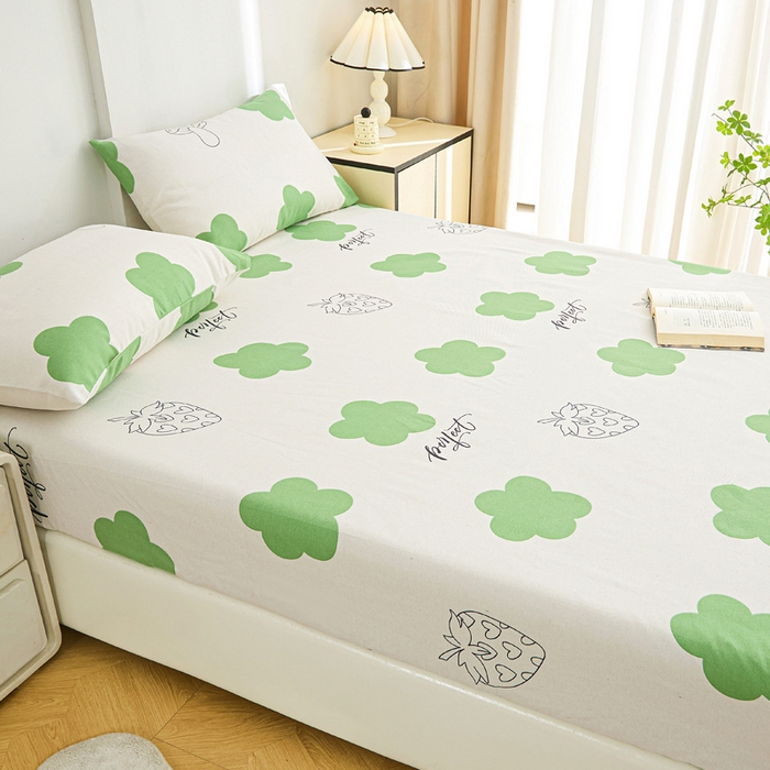 91家纺网 家纺一手货源 找家纺 首爱2025新款原棉老粗布床笠支持特殊规格定制 常年不断货 大批量供应  小花朵朵