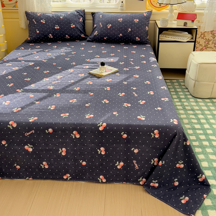 91家纺网 家纺一手货源 找家纺 纽缦家纺 2025新款云感提花双层纱床单 大吉大厘