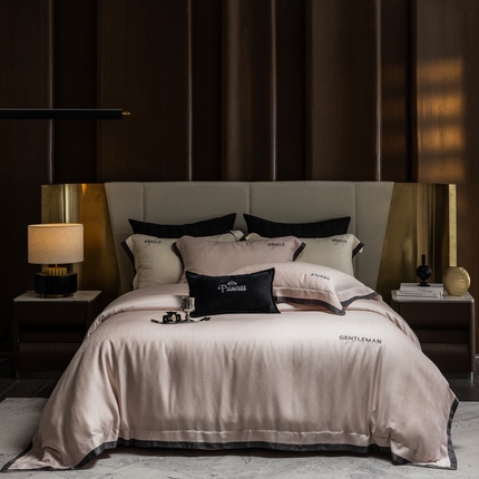 91家纺网 家纺一手货源 找家纺 （总）时亿家居 2025新款80天丝提花床盖款四件套-晓雅系列