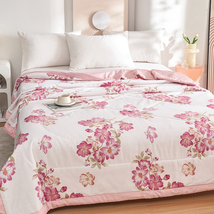 91家纺网 家纺一手货源 找家纺 羽梦家纺2025新款新疆棉花全棉夏凉被 魅力生活