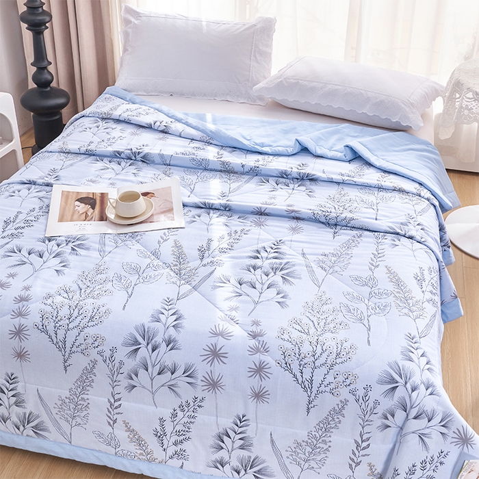 91家纺网 家纺一手货源 找家纺 羽梦家纺2025新款新疆棉花全棉夏凉被 沐雅清风