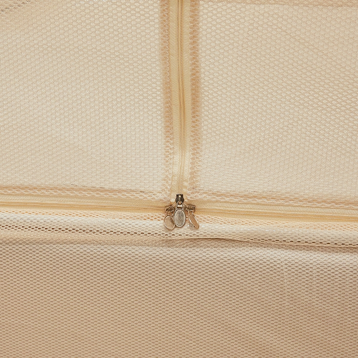 91家纺网 家纺一手货源 找家纺 青竹苑2025新款花边款床笠底防摔坐床蚊帐-格格巫 格格巫-米杏