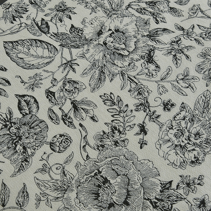 91家纺网 家纺一手货源 找家纺 不打烊家纺 2025新款贡缎绣花熊猫系列美容床罩 米白色拼灰色