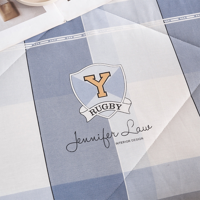 91家纺网 家纺一手货源 找家纺 羽梦家纺2025新款新疆棉花全棉夏凉被 时尚格调兰