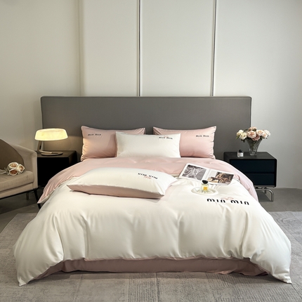 91家纺网 家纺一手货源 找家纺 （总）大麦乐田 2025新品珍珠棉达芙刺绣四件套