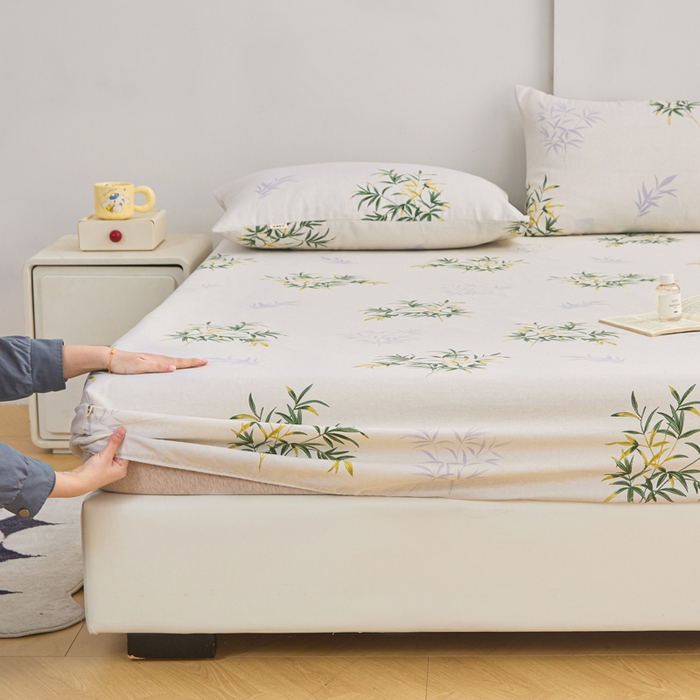 91家纺网 家纺一手货源 找家纺 首爱2025新款原棉老粗布床笠支持特殊规格定制 常年不断货 大批量供应  花漾