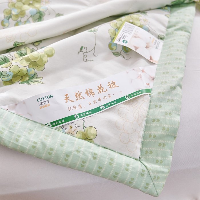 91家纺网 家纺一手货源 找家纺 羽梦家纺2025新款新疆棉花全棉夏凉被 水晶葡萄