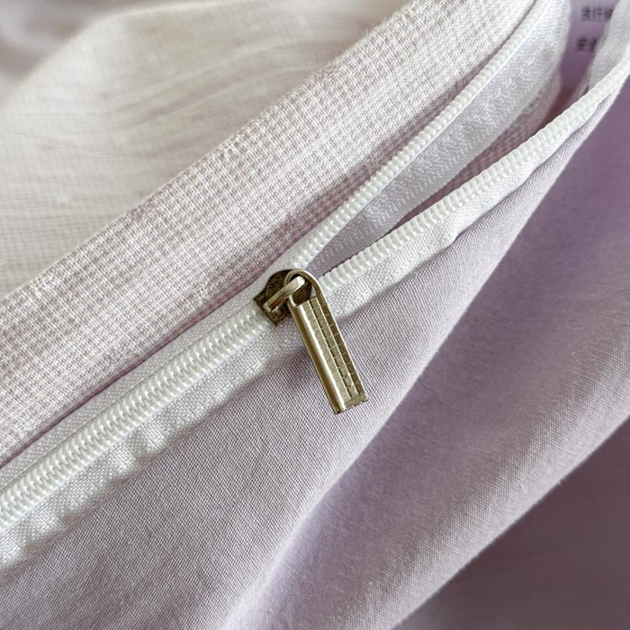 91家纺网 家纺一手货源 找家纺 ab家纺 2025新款小碎花三层纱 波尔卡-紫