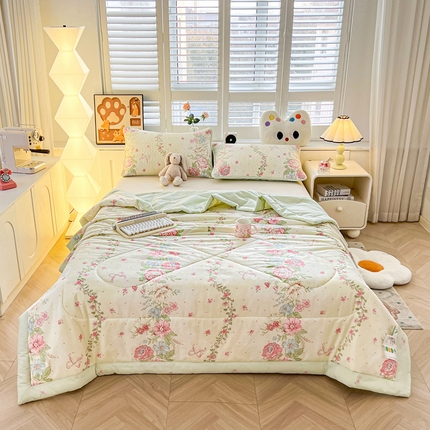 91家纺网 家纺一手货源 找家纺 （总）雅萱家纺  2025新款全棉夏被套件